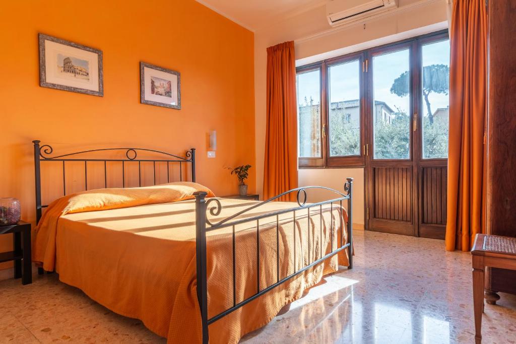 Postel nebo postele na pokoji v ubytování Antica Locanda Cavallino Bianco