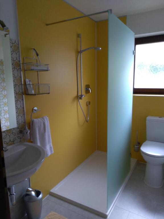 Koupelna v ubytování Haus Rosenegg