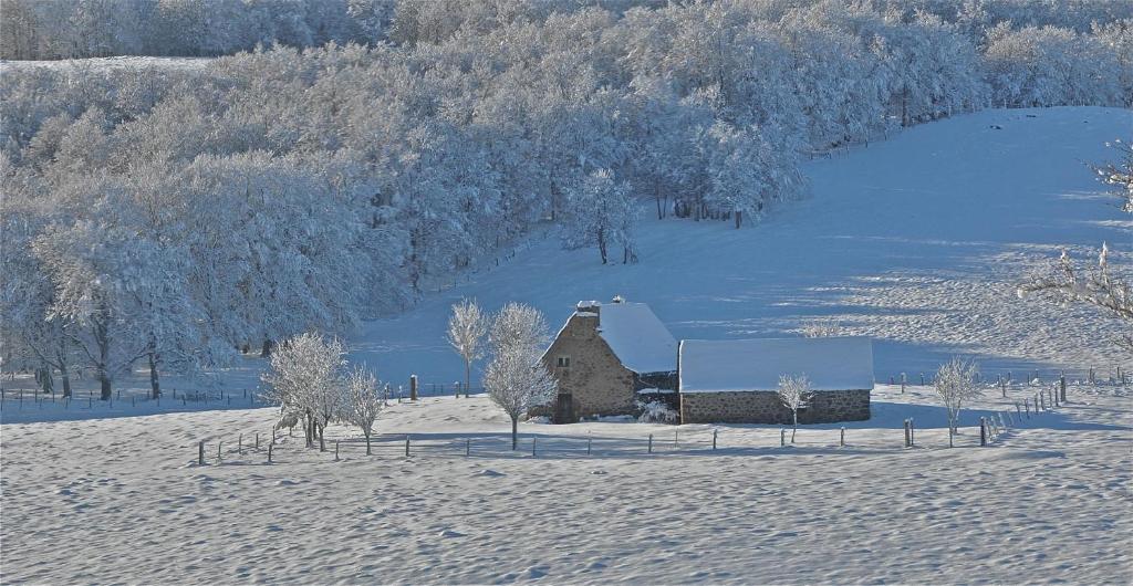 Gîte aux Portes d'Aubrac v zimě