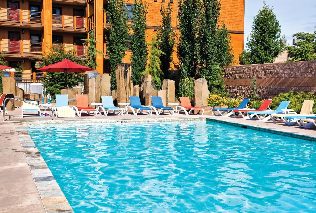 Bazén v ubytování WorldMark Chelan - Lake House nebo v jeho okolí