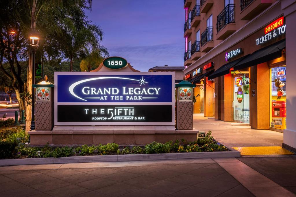 a sign for grand legacy in the park on a street at Grand Legacy At The Park in Anaheim