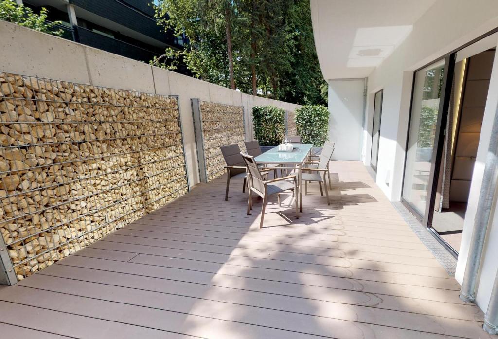 Balkón nebo terasa v ubytování White Pearl Apartment 0.02