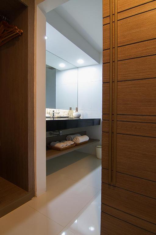 Koupelna v ubytování Bossotel Chiang Mai