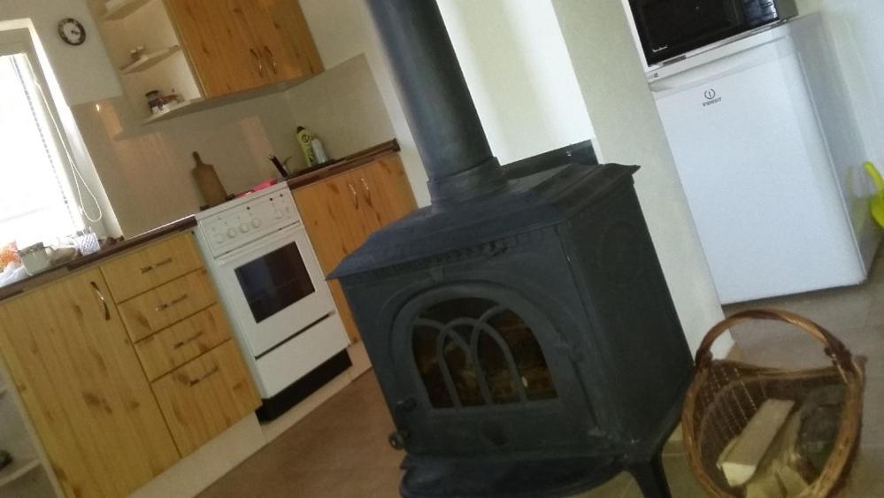 Kuchyň nebo kuchyňský kout v ubytování Chata Bezdrev u Hluboké nad Vltavou