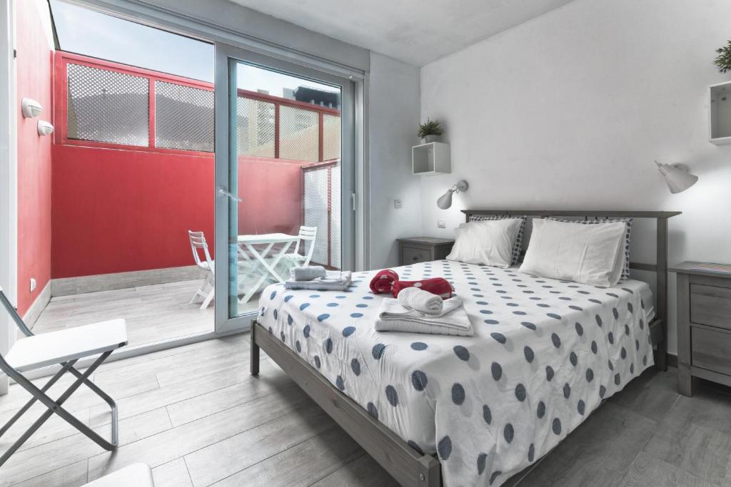 Posteľ alebo postele v izbe v ubytovaní Flatguest - Castle Sea View