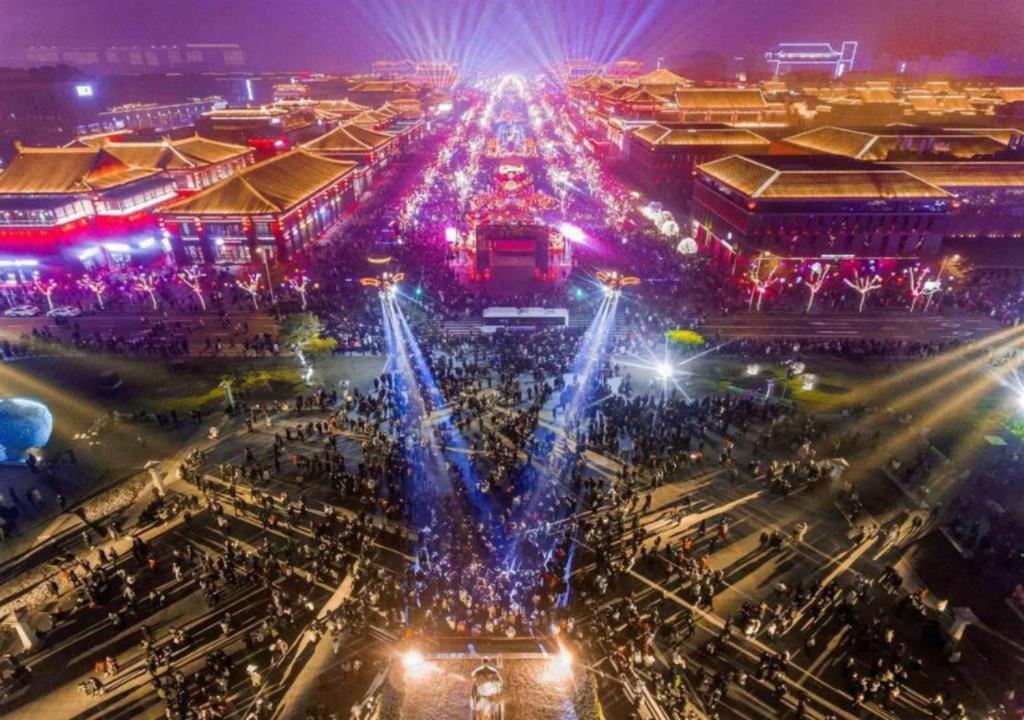 Letecký snímek ubytování Wyndham Grand Xi'an South