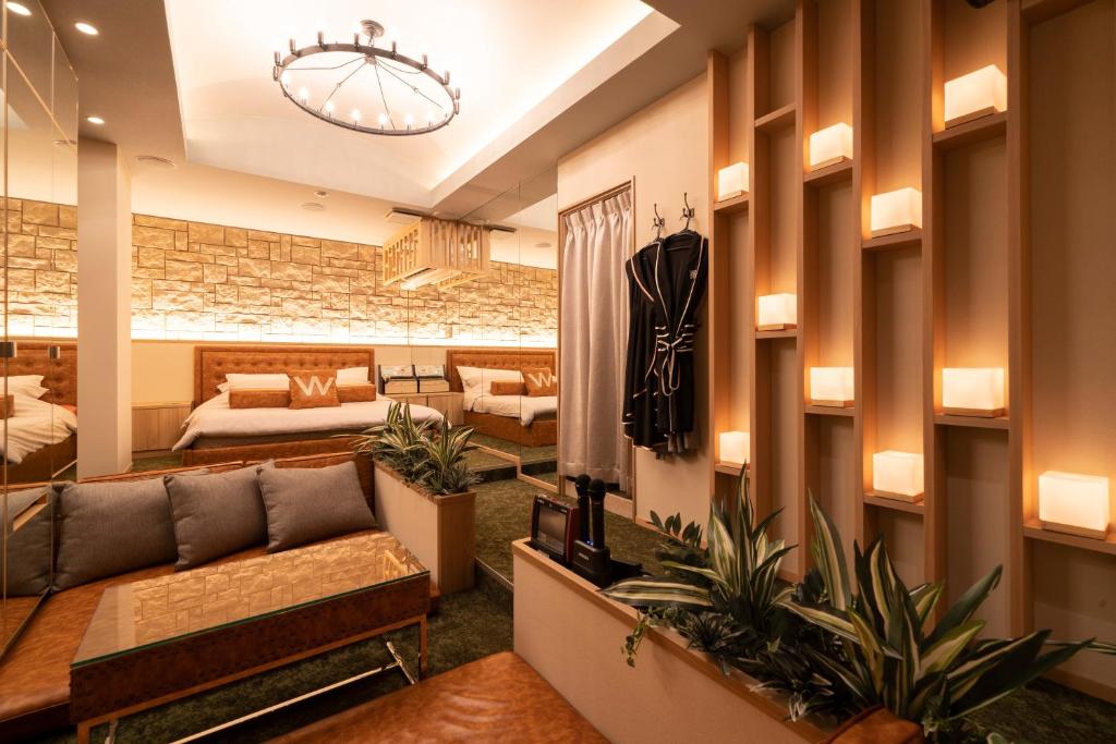 Postel nebo postele na pokoji v ubytování Design Hotel W Zip Club