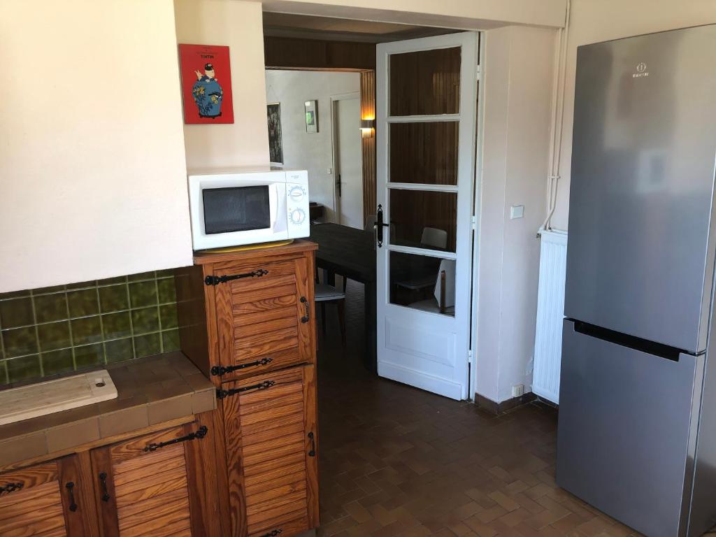 Kuchyň nebo kuchyňský kout v ubytování Villa Orcas