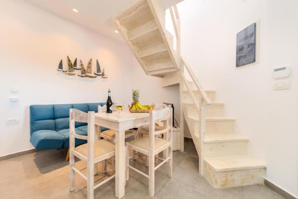 Posezení v ubytování Crystal Villas Santorini