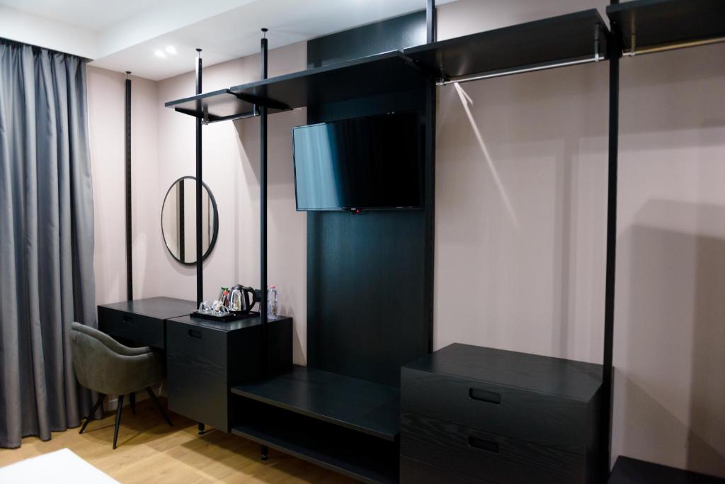 Koupelna v ubytování Hotel One