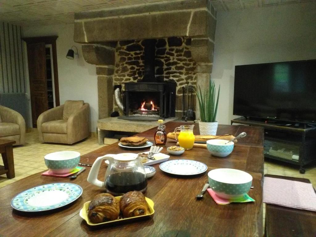 Posezení v ubytování LES ROCAILLES