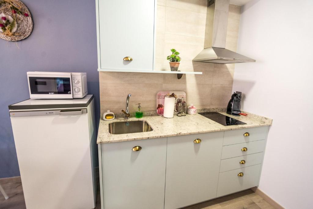 Kuchyň nebo kuchyňský kout v ubytování Apartamento Las Suertes