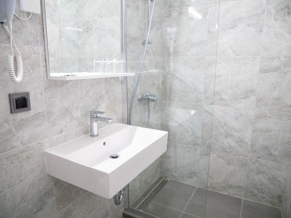 Kúpeľňa v ubytovaní Hotel Vienna