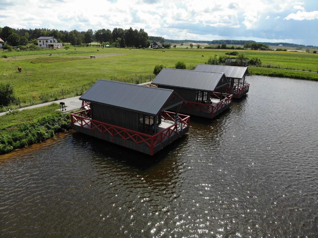 Karpu dīķis-Kempings Viesītes - Sala Quadrupla Con Vista Sul Lago