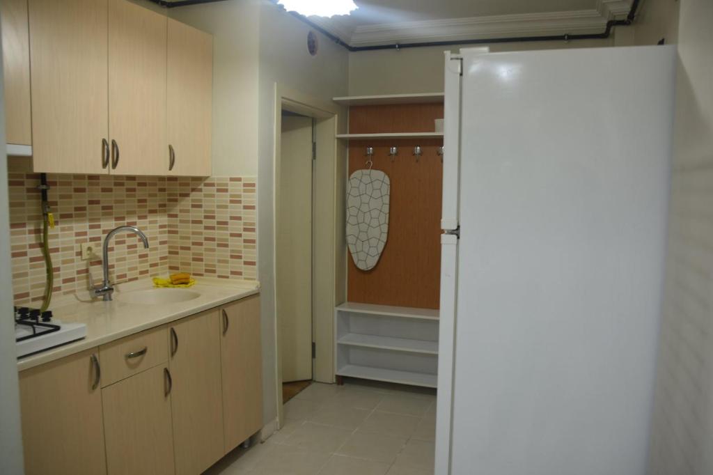 Kuchyň nebo kuchyňský kout v ubytování Gün Apart