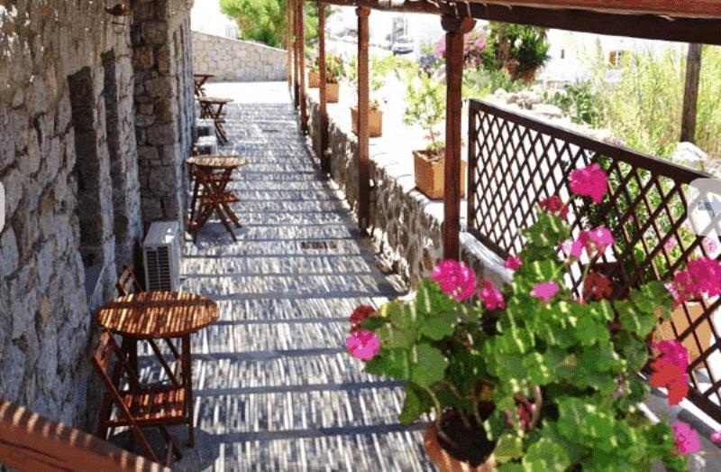 A balcony or terrace at Pelagos Studios
