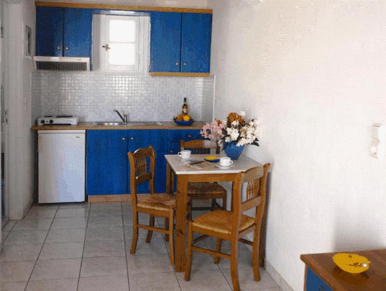 A kitchen or kitchenette at Pelagos Studios