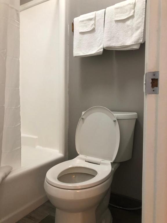 Koupelna v ubytování Viking Motel