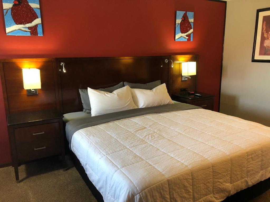 Postel nebo postele na pokoji v ubytování Viking Motel