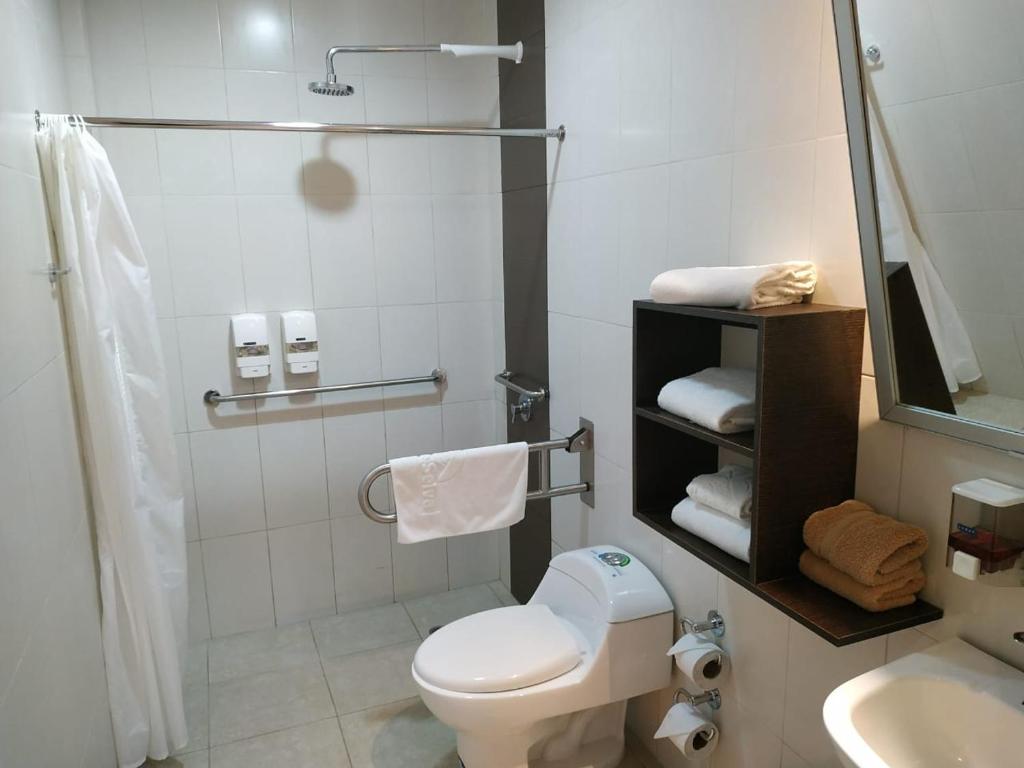Koupelna v ubytování Monte Selva Hotel Spa Termal