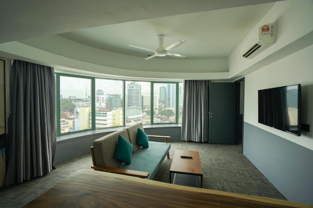 TV a/nebo společenská místnost v ubytování Z HOTEL