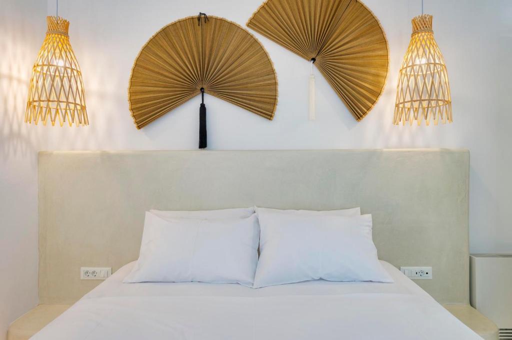 Кровать или кровати в номере Aelion Villa
