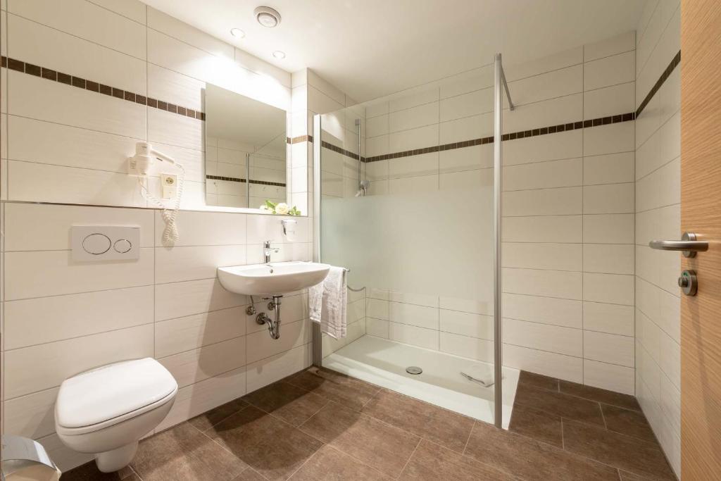 Koupelna v ubytování Hotel Rössle Berneck