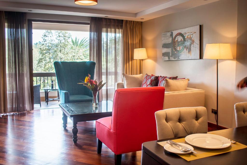 Posezení v ubytování Longonot Place Serviced Apartment-Nairobi, City Centre CBD