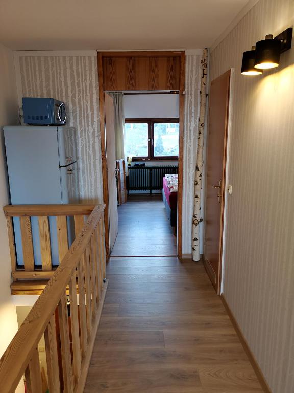 Kuchyň nebo kuchyňský kout v ubytování Waldwipfel-Appartement