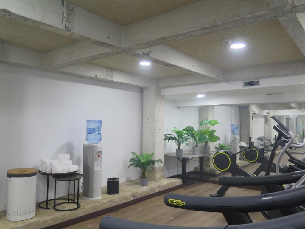 Fitness centrum a/nebo fitness zařízení v ubytování Hotel Tayko Bilbao