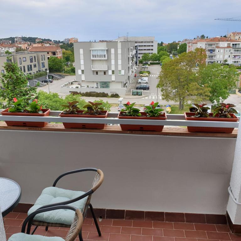 Balkón nebo terasa v ubytování Apartment Ema