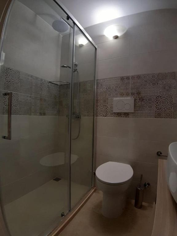 Koupelna v ubytování TORRE SUL MARE affittacamere Ugento
