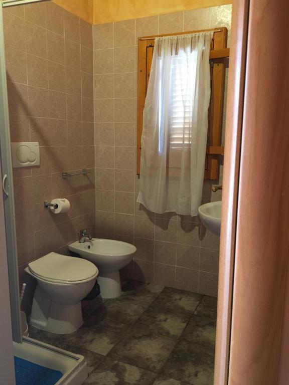 Koupelna v ubytování B&B Villa Carla
