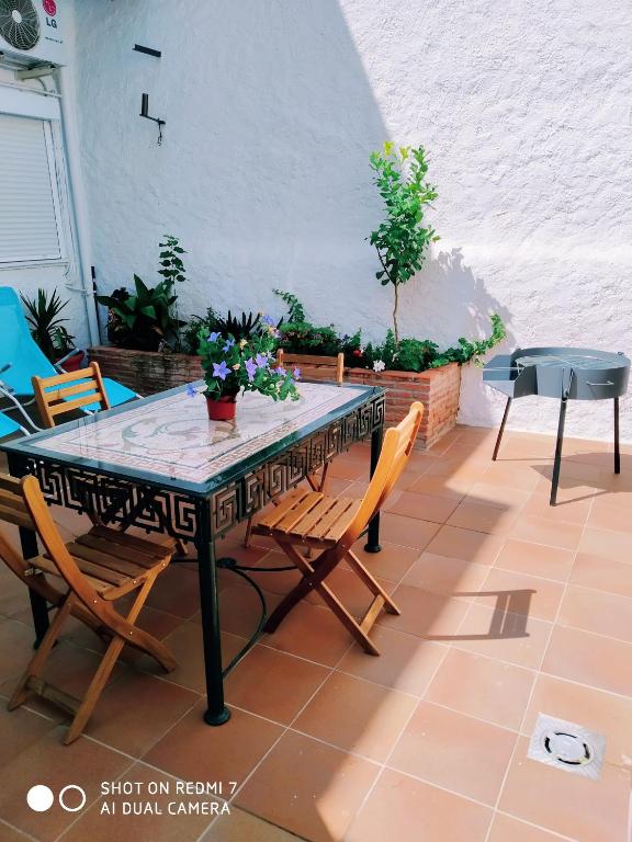 Patio alebo iná vonkajšia časť ubytovania solaz del ambroz-Hervas