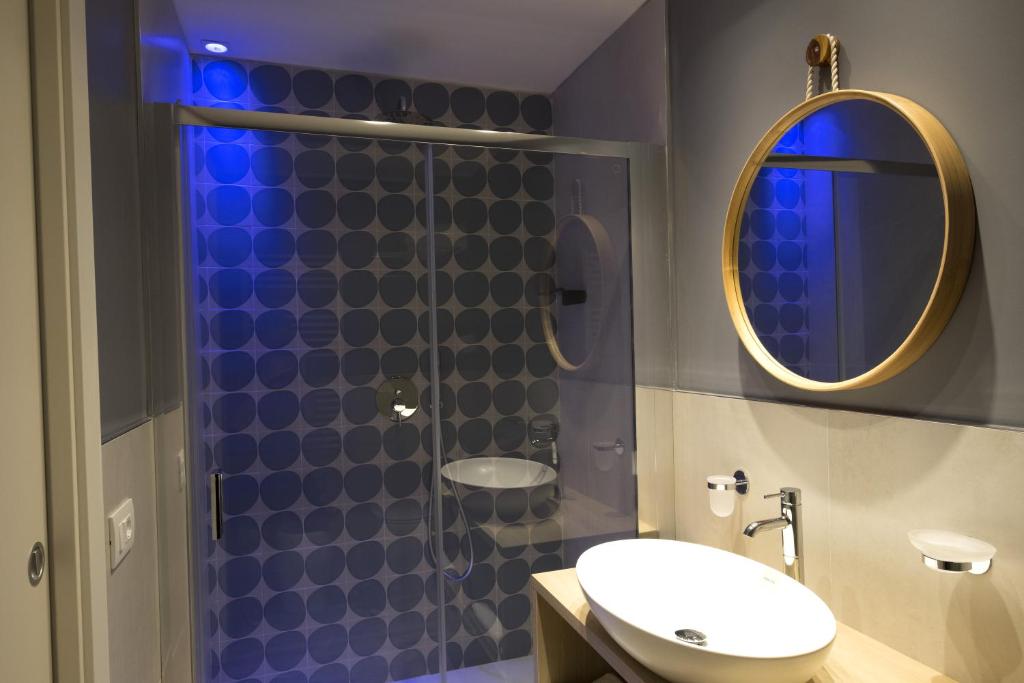 Koupelna v ubytování Hotel Baia