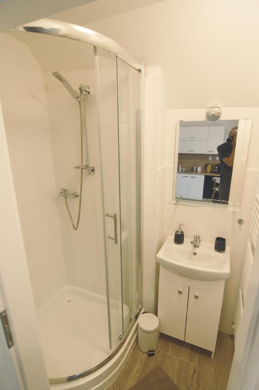 Koupelna v ubytování APARTHOTEL VÍTKOVICE