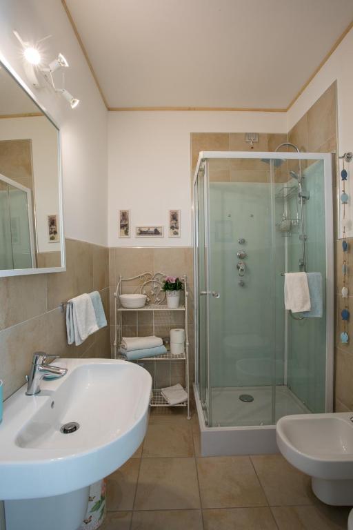 Koupelna v ubytování Bio B&B Vivere la Vita