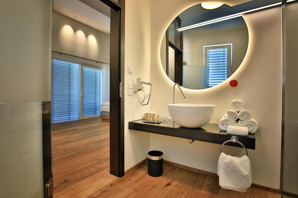 Koupelna v ubytování MotelplusHotel BiggeSeeFront