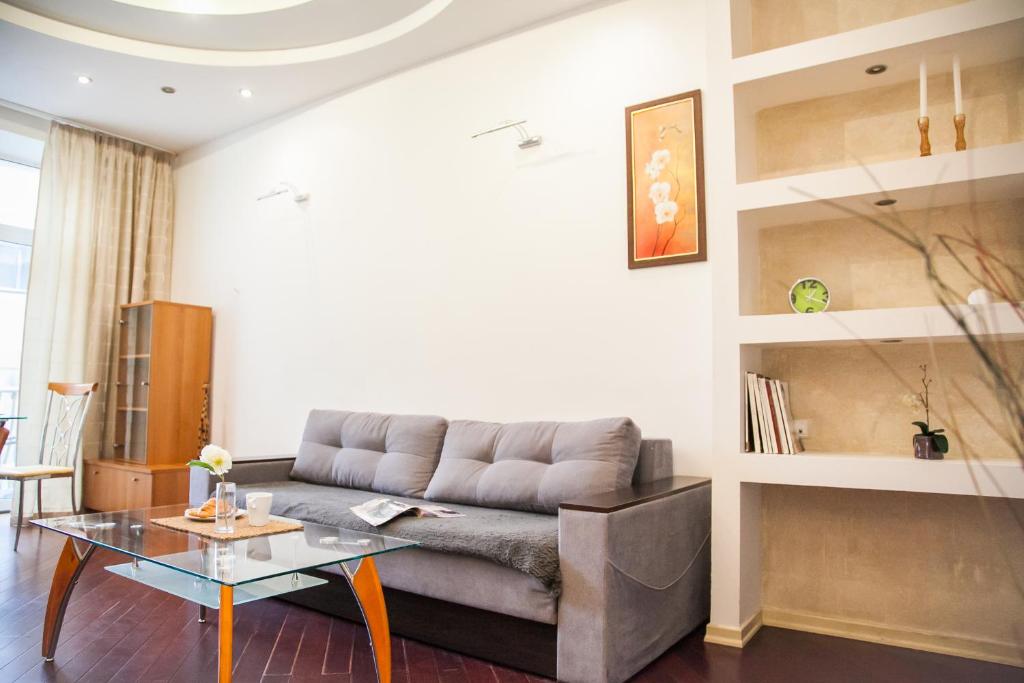 Posezení v ubytování Real Home Apartments in Kiev Center