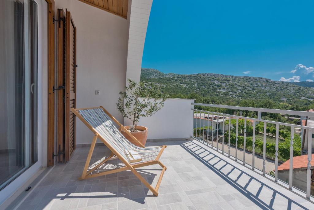 Balkón alebo terasa v ubytovaní Panoramico apartment, private jacuzzi