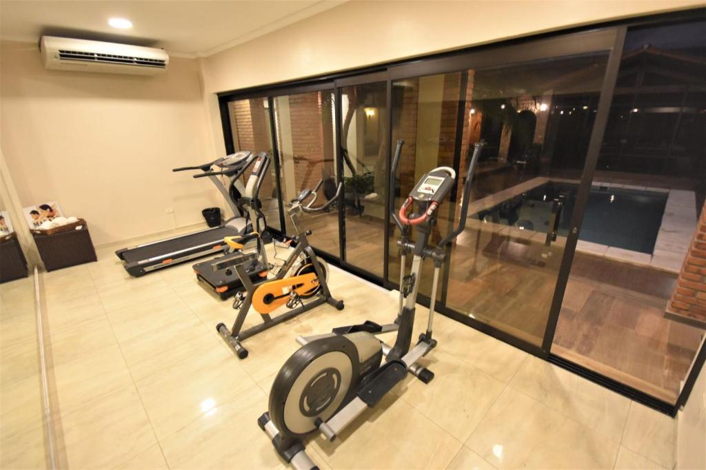 Fitness centrum a/nebo fitness zařízení v ubytování Posada del Cielo