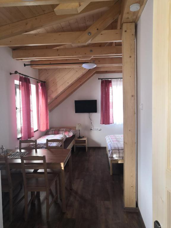 Postel nebo postele na pokoji v ubytování Apartmány Verunka