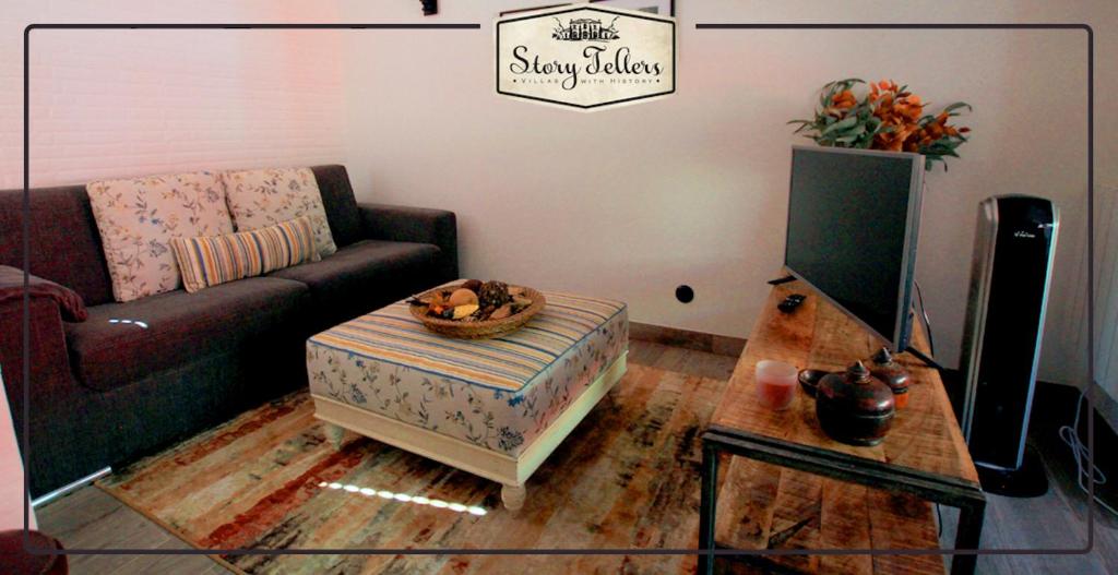 Posezení v ubytování Storytellers Villas