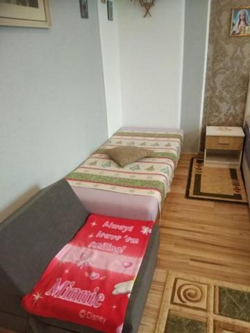 Postel nebo postele na pokoji v ubytování Ubytovanie u Vlasty