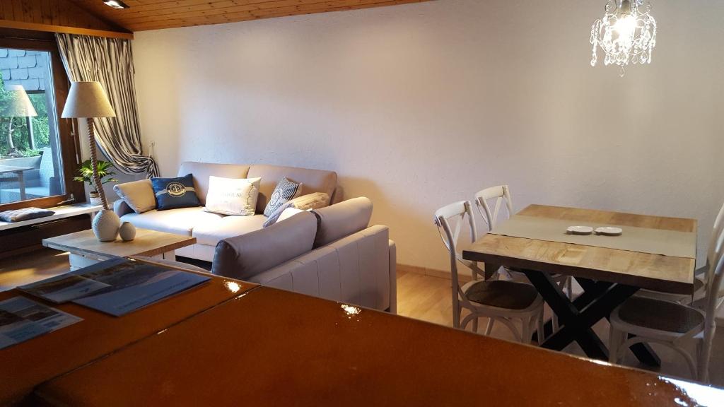 Istumisnurk majutusasutuses Ferienwohnung Ankerplatz