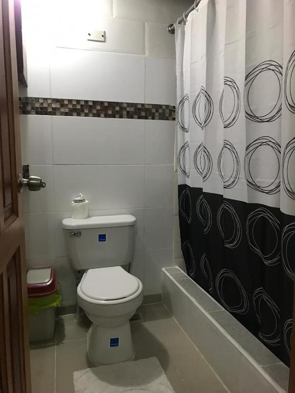 Koupelna v ubytování Hotel Cana Palma Zona Colonial