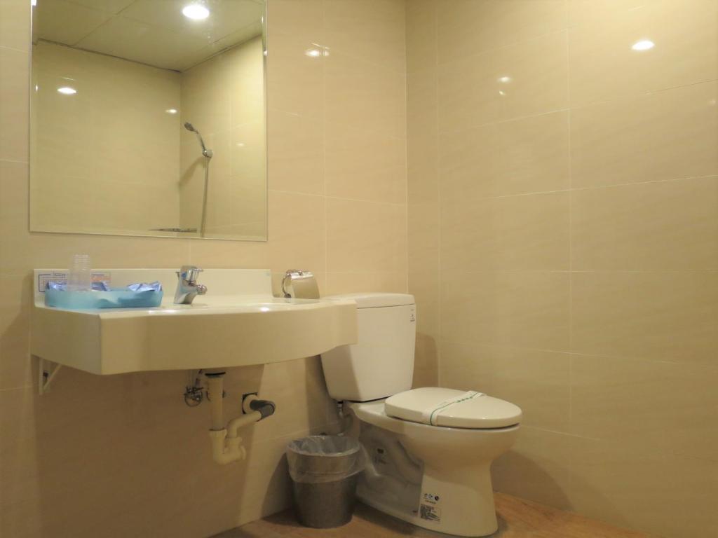 Koupelna v ubytování Family Hotel - Linsen