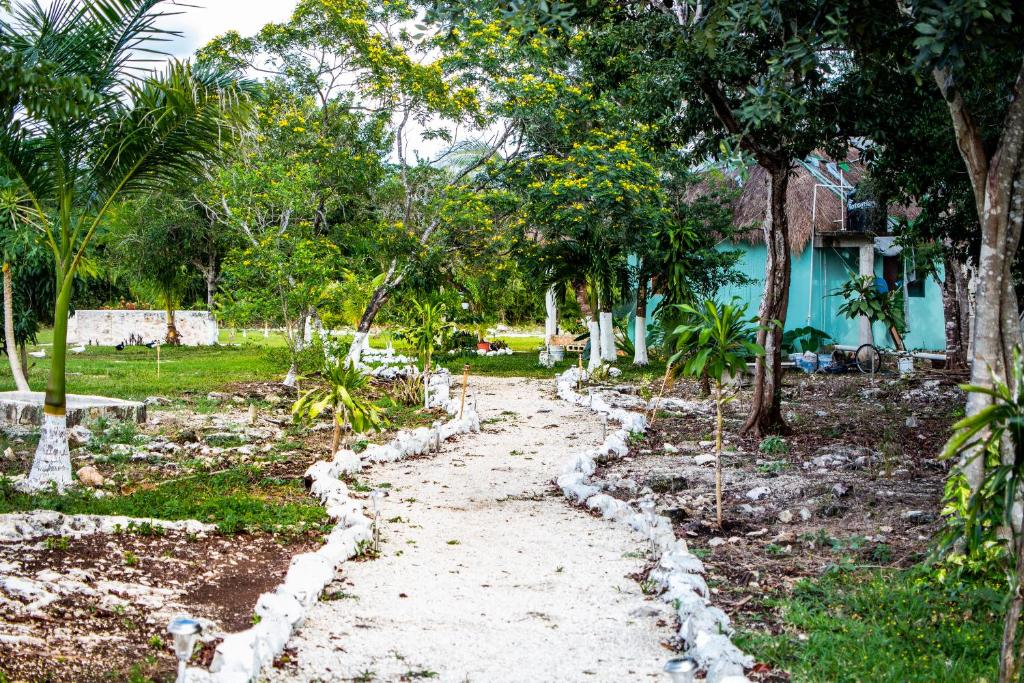 Zahrada ubytování Aldea Isla Sagrada