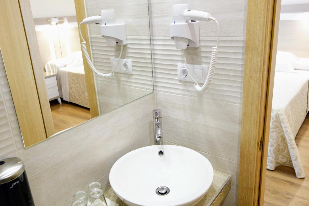 Koupelna v ubytování Hostal Toledo