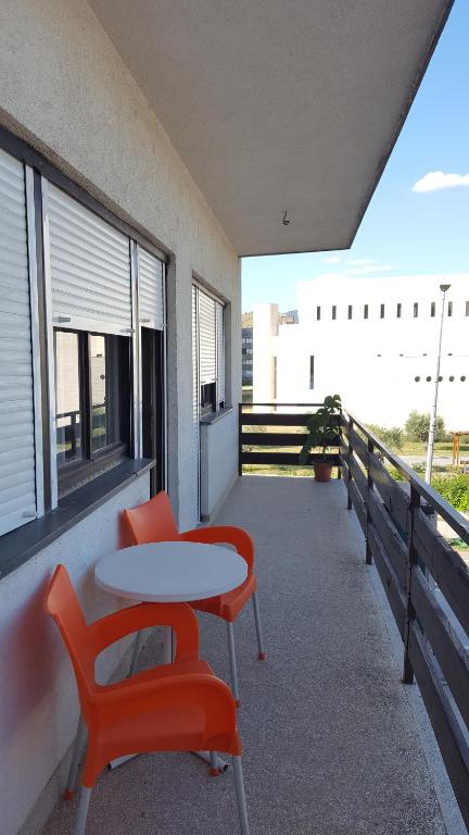 Balkón nebo terasa v ubytování Apartment Central